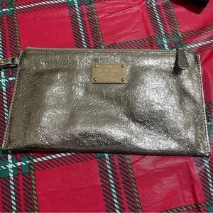 Michael Kors Shimmering Silver Wristlet
